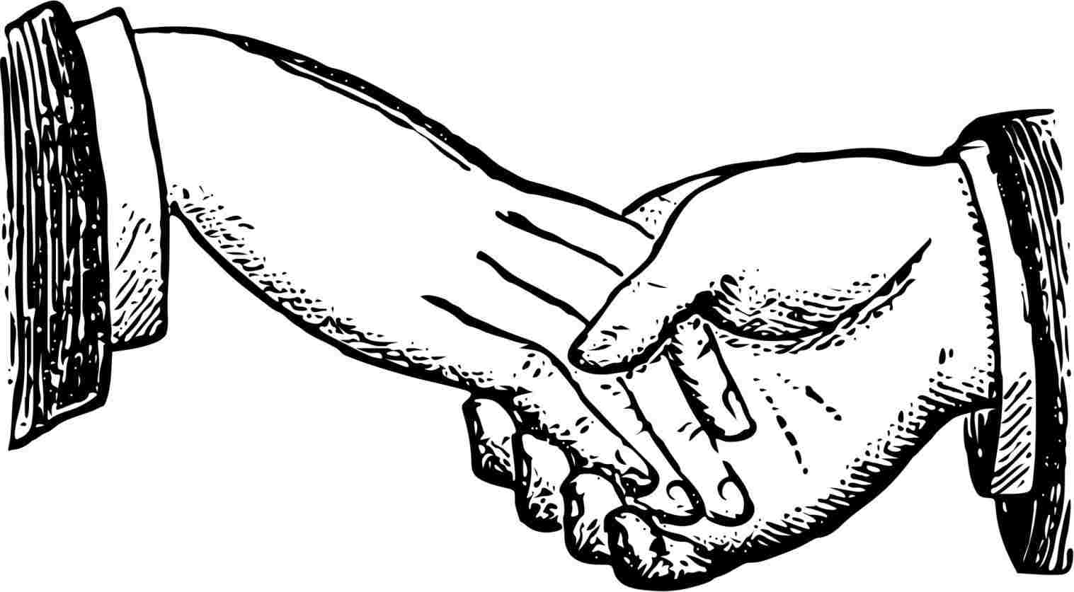 1517x837 easy drawing drawing at getdrawingscom free for personal use - Two Hands Shaking Drawing