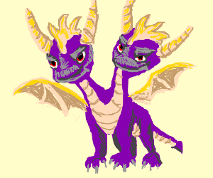 300x250 Spyro The Two Headed Dragon Drawing - Two Headed Dragon Drawing