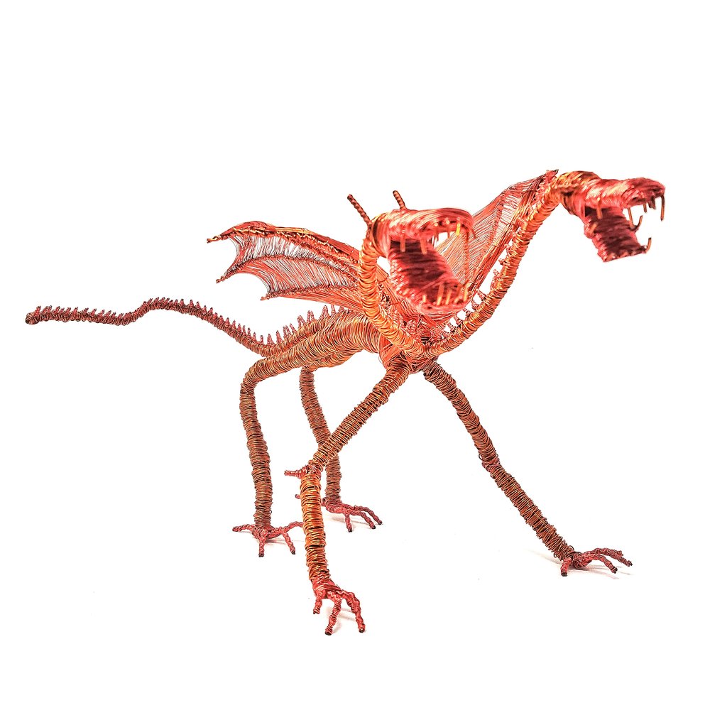 1000x1000 two headed dragon twisted copper - Two Headed Dragon Drawing