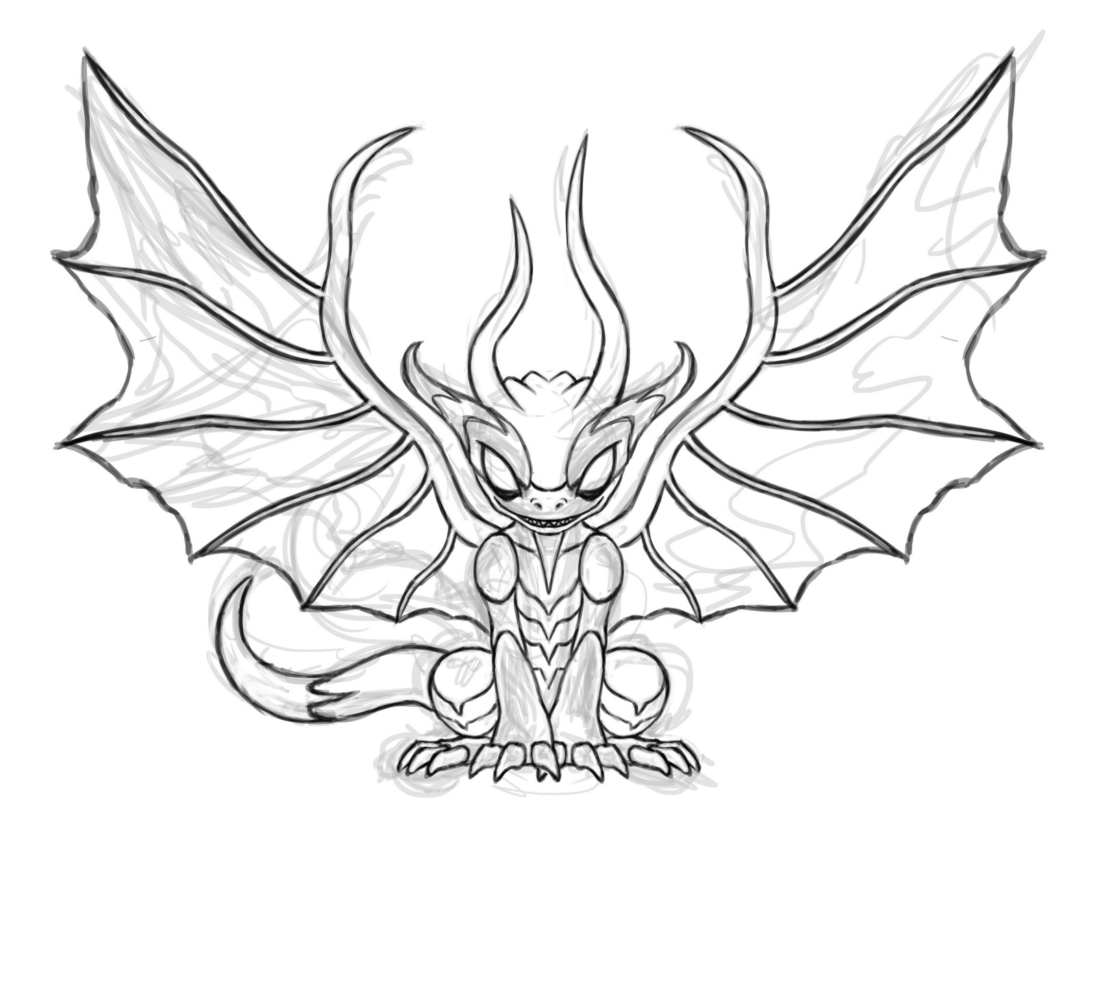 1600x1434 win your very own everdragon jacqueline everdragons medium - Two Headed Dragon Drawing