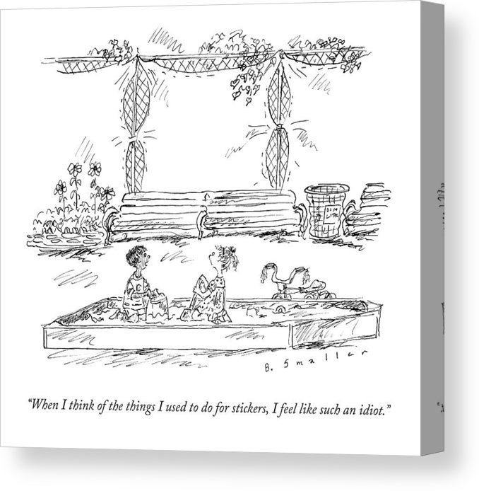 678x694 two kids in a sandbox canvas print canvas art - Two Kids Drawing