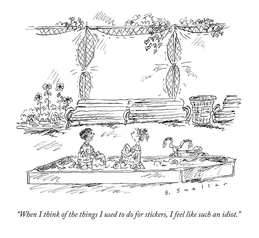 900x828 two kids in a sandbox drawing - Two Kids Drawing