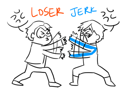 500x375 jason todddick grayson wanted to draw dick and jason fighting - Two People Fighting Drawing