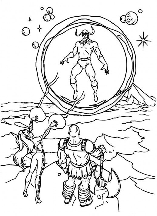 518x713 loki step brother of thor is in a fight with two people coloring - Two People Fighting Drawing