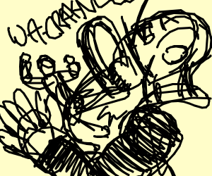 300x250 two people fighting - Two People Fighting Drawing