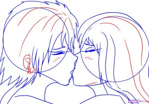 300x210 people kissing drawing drawing two people kissing how to draw - Two People Kissing Drawing