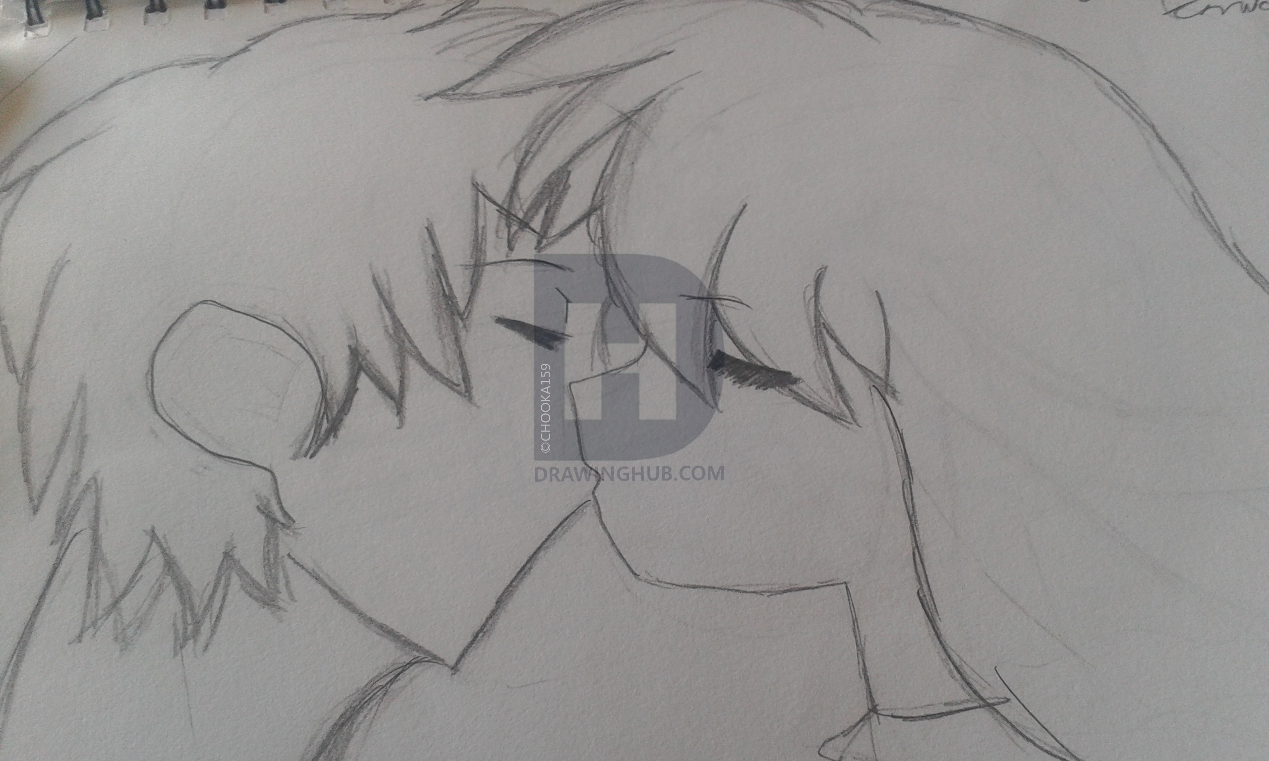 2560x1536 two people kissing drawing - Two People Kissing Drawing