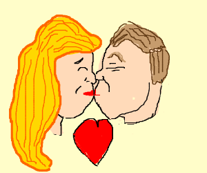 300x250 two people kissing drawing - Two People Kissing Drawing