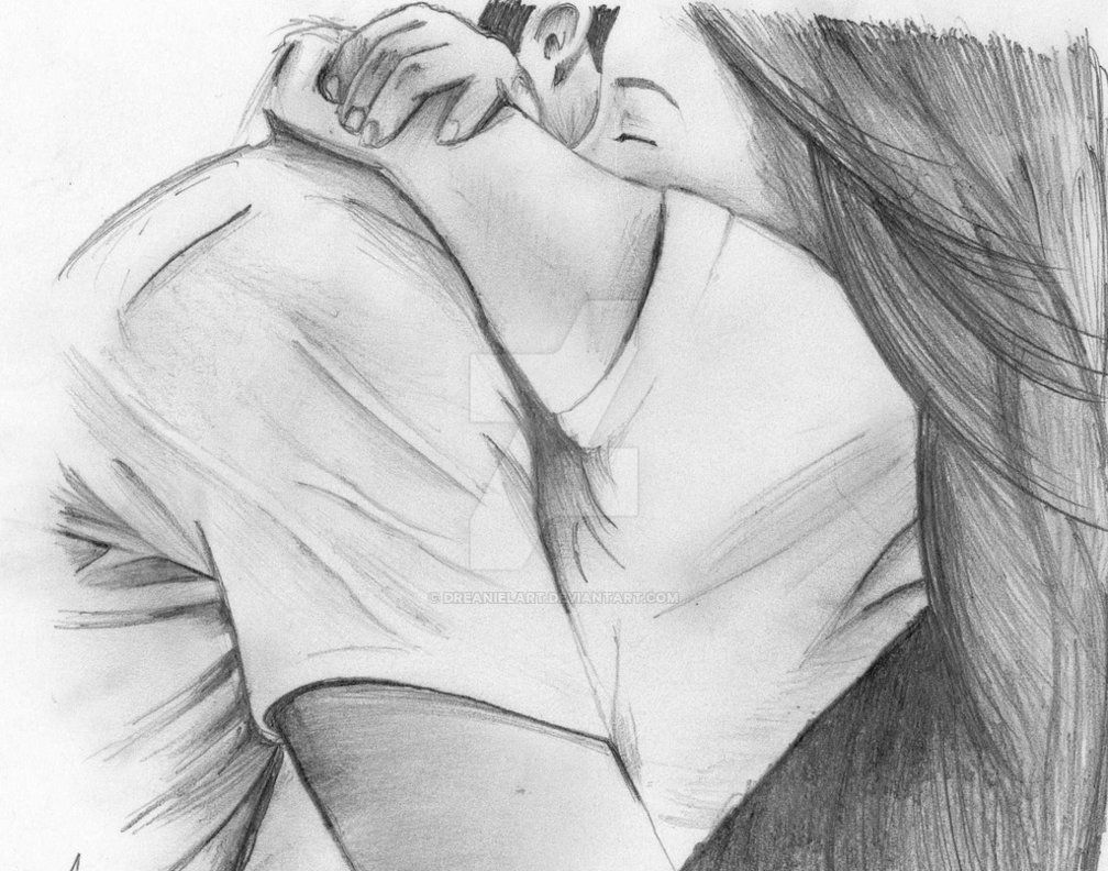 1008x792 drawing people hugging two people in love hugging drawings best - Two People Kissing Drawing
