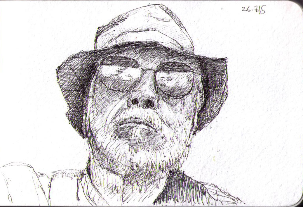 1038x708 Four Drawings In A New Sketchbook Three Cats And Two Humans This - Two Pictures In One Drawing