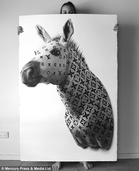 470x576 biro artwork - Two Pictures In One Drawing