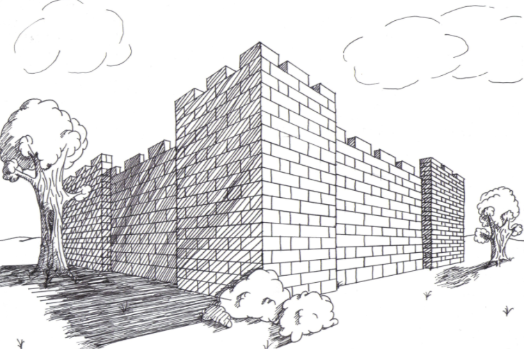 753x501 Two Point Perspective Mr Knight Art - Two Point Perspective Building Drawing