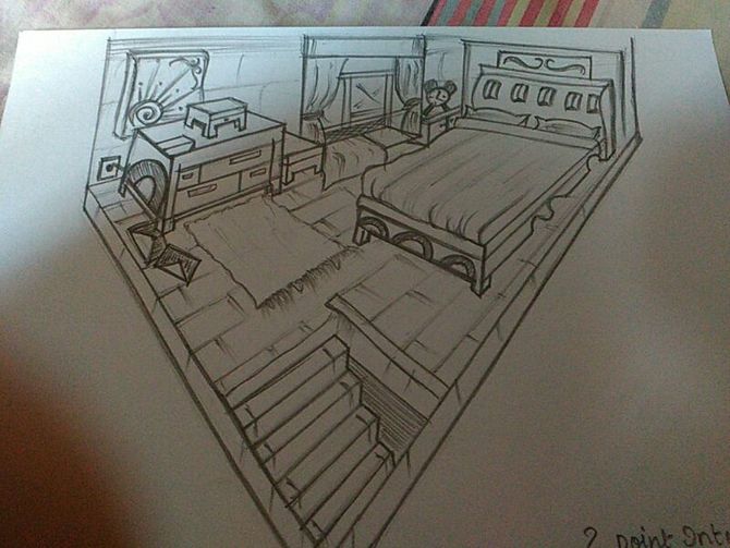 670x503 How To Draw In Two Point Perspective Steps - Two Point Perspective Drawing