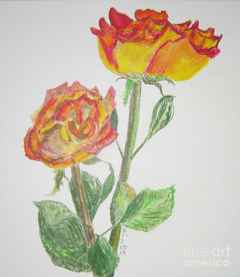 Two Roses Drawing at Explore collection of Two