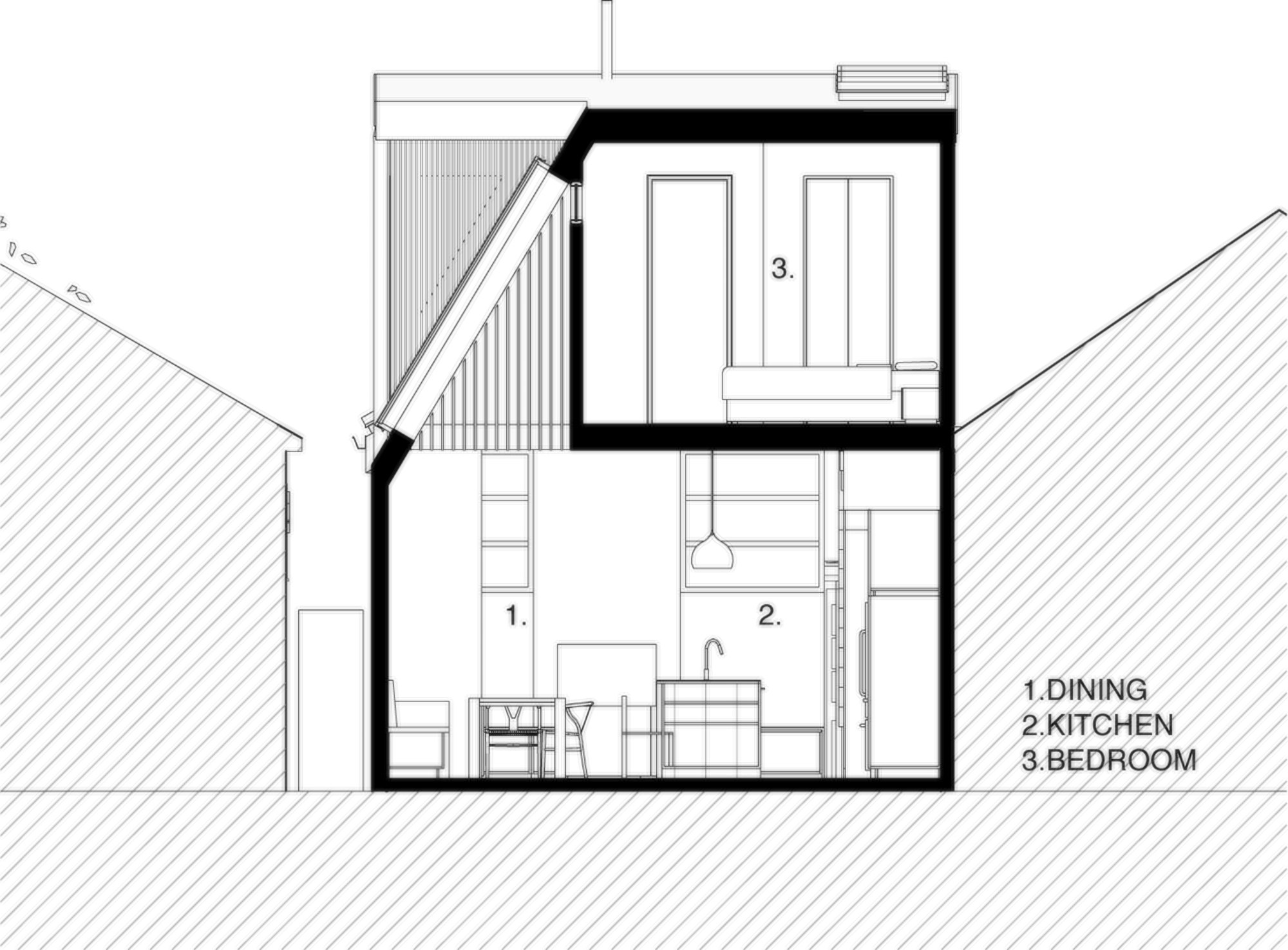 2000x1475 simple kitchen design sketch kitchen room design adorable red - Two Story House Drawing