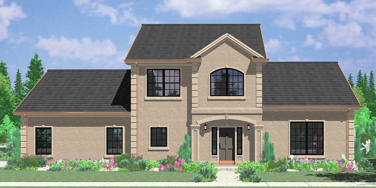 1200x600 two story house plans, bedroom house plans, master on the main - Two Story House Drawing