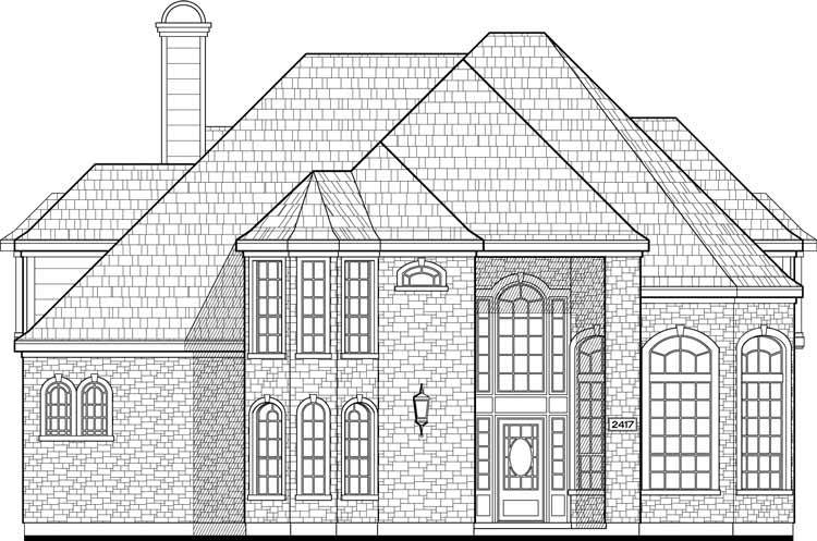 750x497 Unique Two Story House Plan, Floor Plans For Large Story Homes - Two Story House Drawing