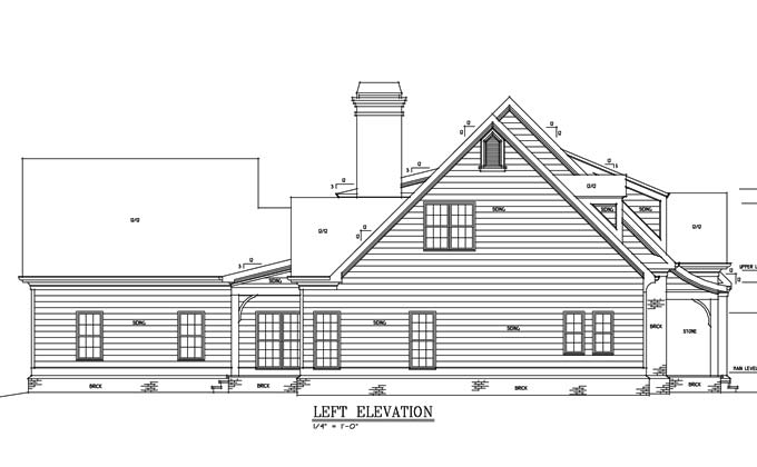 680x420 Cottage House Drawing - Two Story House Drawing