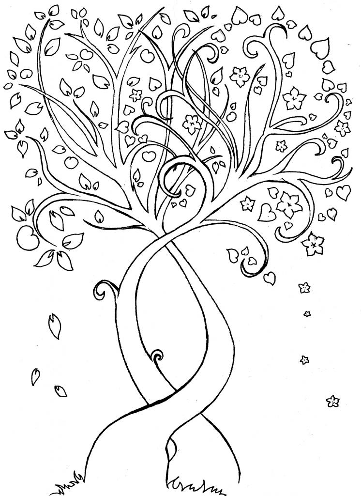 746x1024 The Two Trees The Laurelin Archives - Two Trees Drawing