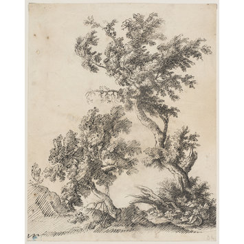 355x355 two trees poussin, nicolas vampa search the collections - Two Trees Drawing