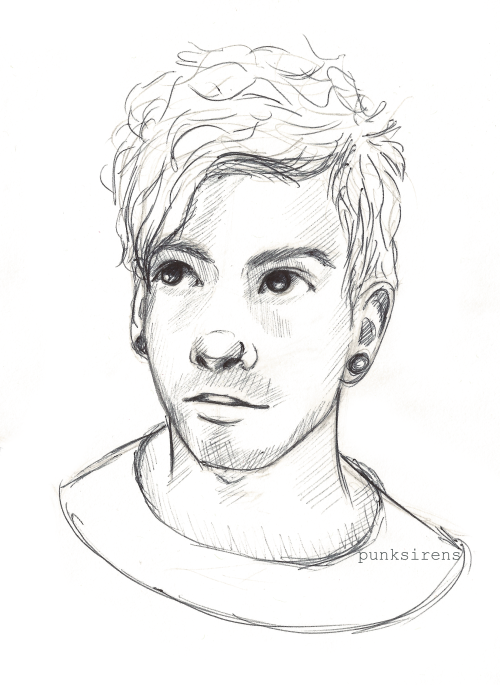 500x685 sketch of josh dun this is so good!! music twenty one - Tyler Joseph Drawing Easy