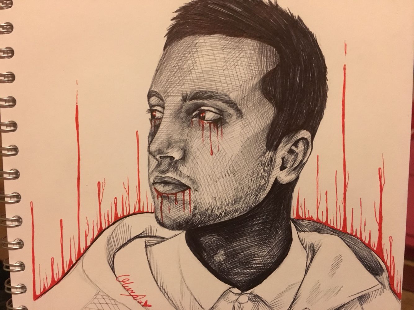 1334x1000 tyler joseph pen drawing finished drawings drawings, art, artwork - Tyler Joseph Drawing Easy