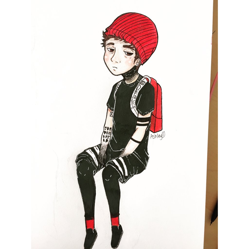 1024x1024 tyler joseph drawing - Tyler Joseph Drawing Easy