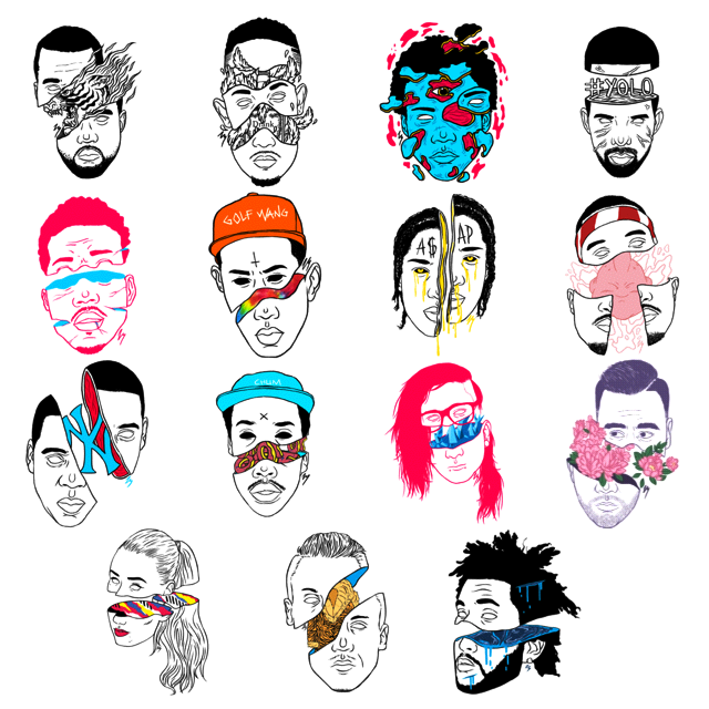 640x640 tyler the creator odd future drawing illustration art the weeknd - Tyler The Creator Cartoon Drawing