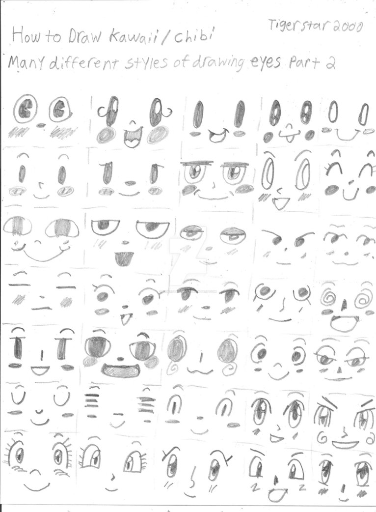 766x1042 Drawkawaii Drawing Different Types Of Eyes - Types Of Drawing