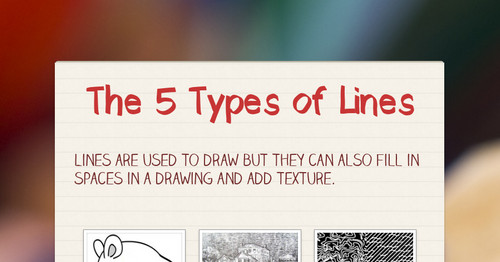 500x262 the types of lines smore newsletters for education - Types Of Lines In Drawing