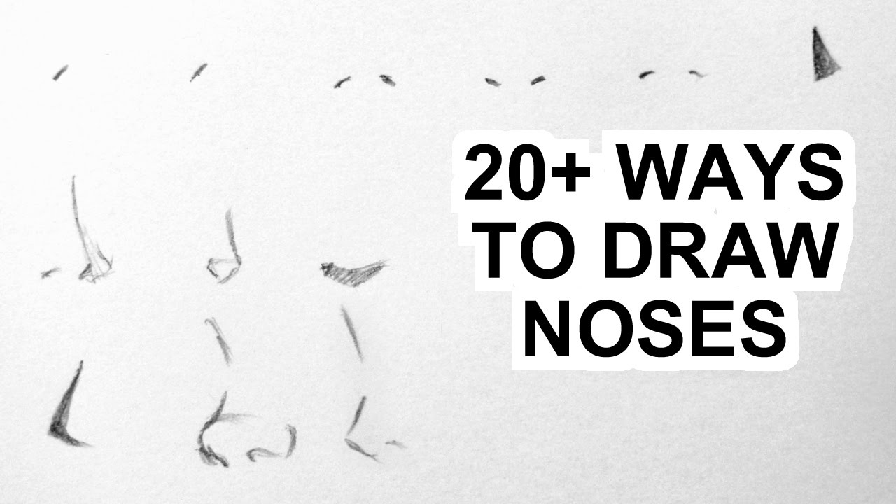1280x720 how to draw manga noses - Types Of Noses Drawing