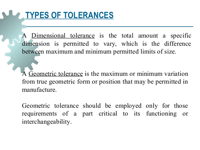 Types Of Tolerance In Engineering Drawing At