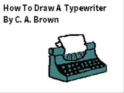 480x360 How To Draw A Typewriter - Typewriter Drawing