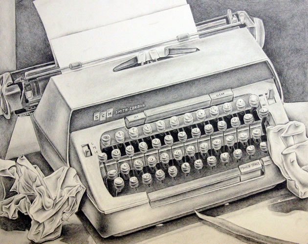 630x498 Typewriter Drawing Sotamedialab - Typewriter Drawing