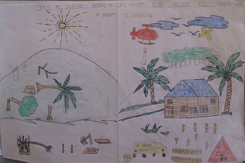 500x333 Philippines Young Typhoon Survivors Brush Off Their Woes - Typhoon Drawing