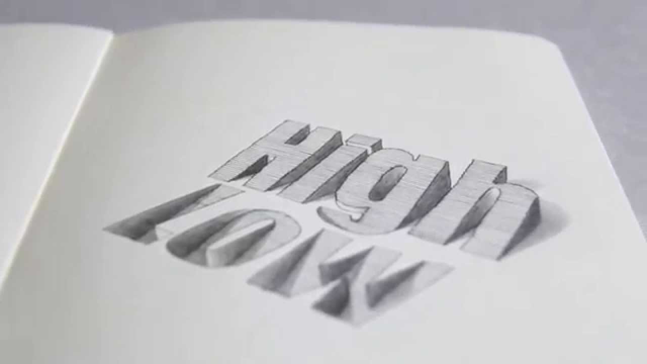 1280x720 Crazy Text Illusion - Typography Drawing