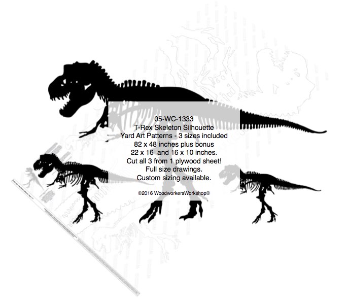 686x595 T Rex Skeleton Silhouette Woodworking Patterns - Tyrannosaurus Rex Skeleton Drawing