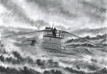 375x259 High Seas U Boat Drawing - U Boat Drawing