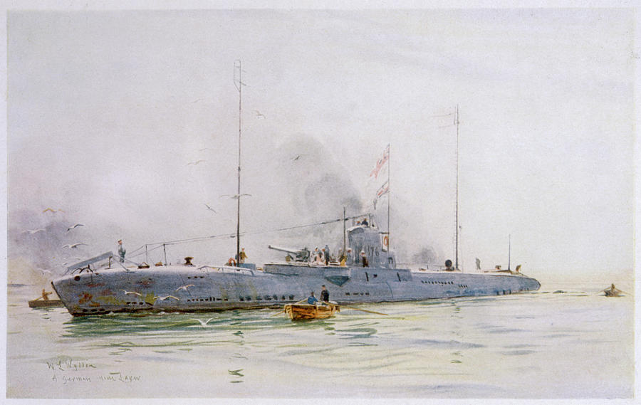 900x569 a mine laying german u boat drawing - U Boat Drawing