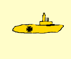 300x250 A Golden U Boat Drawing - U Boat Drawing