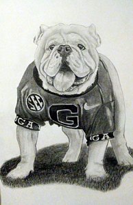 194x300 uga drawings fine art america - Uga Drawing