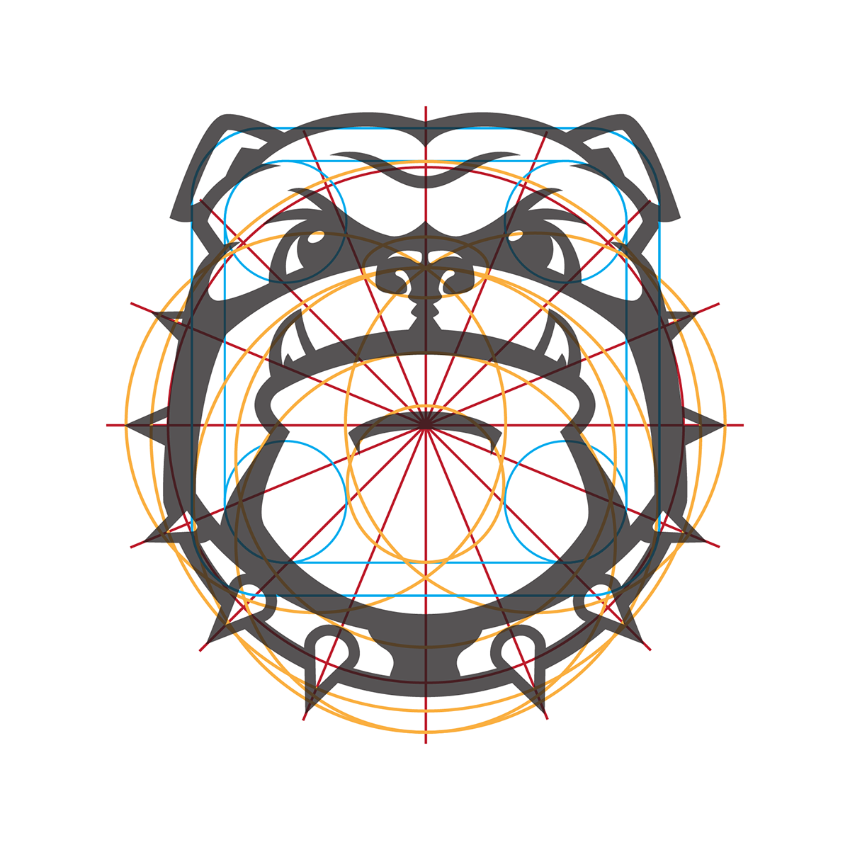 1200x1200 collection of free bulldog vector drawing download on ui ex - Uga Drawing