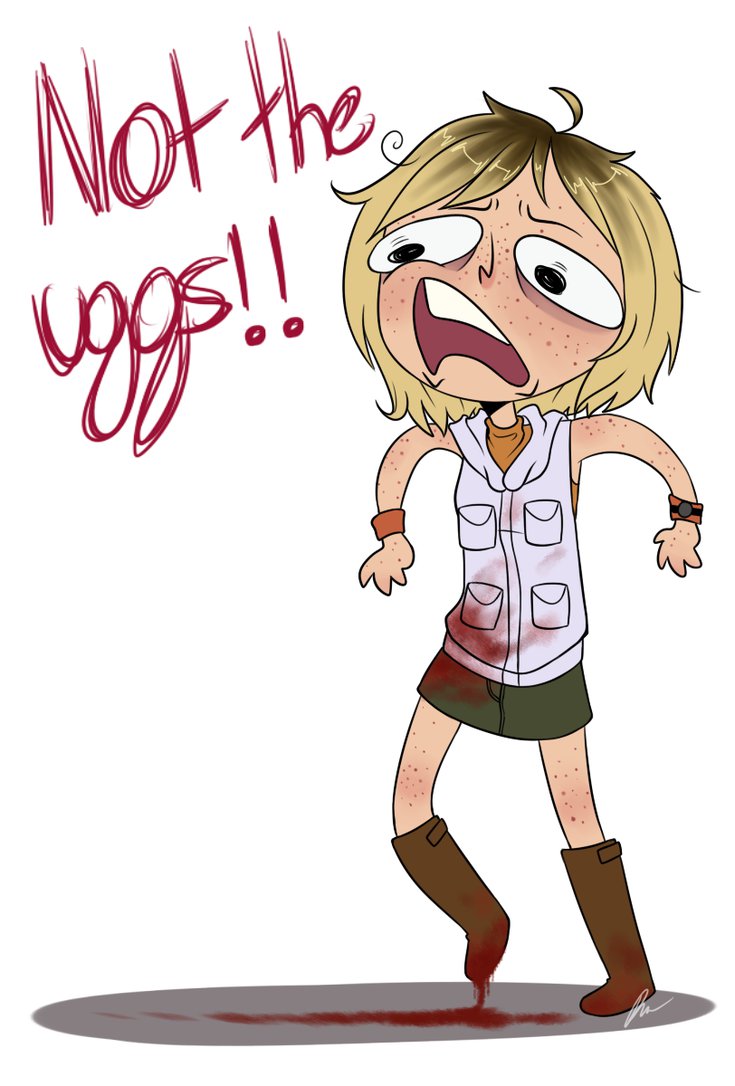 735x1086 Girl With Uggs Drawing - Uggs Drawing