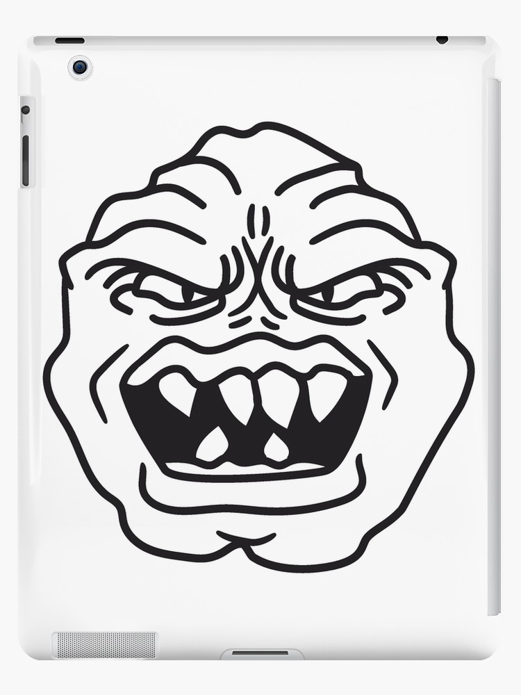 750x1000 ugly face monster horror halloween grimace eat head ipad cases - Ugly Face Drawing