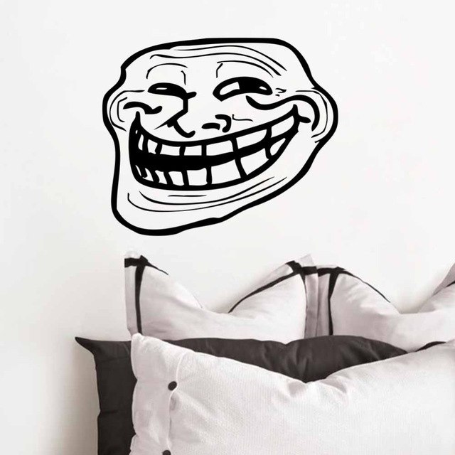 640x640 funny ugly face big mouse painting art home decal wall sticker - Ugly Face Drawing