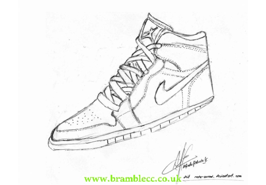 550x383 Nike Air Jordan Drawing - Uk Drawing
