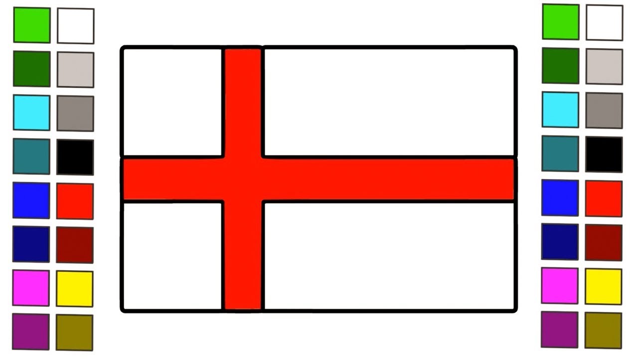 1280x720 how to draw british flag how to draw england flag for kids step - Uk Flag Drawing