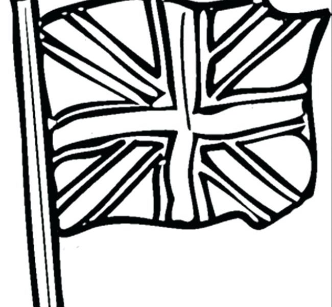 650x600 Uk Flag Coloring - Uk Flag Drawing