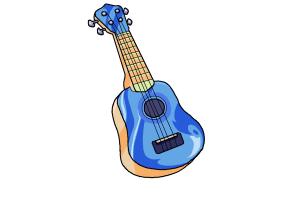 300x200 How To Draw A Ukulele - Ukulele Drawing