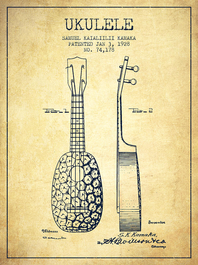 675x900 Ukulele Patent Drawing - Ukulele Drawing